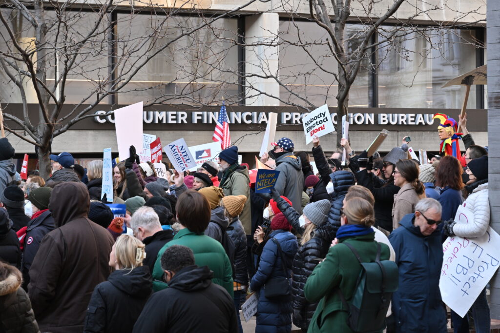 DOGE Protest at CFPB